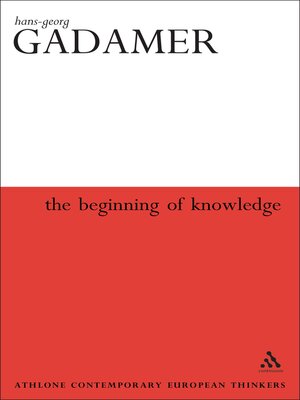 cover image of The Beginning of Knowledge